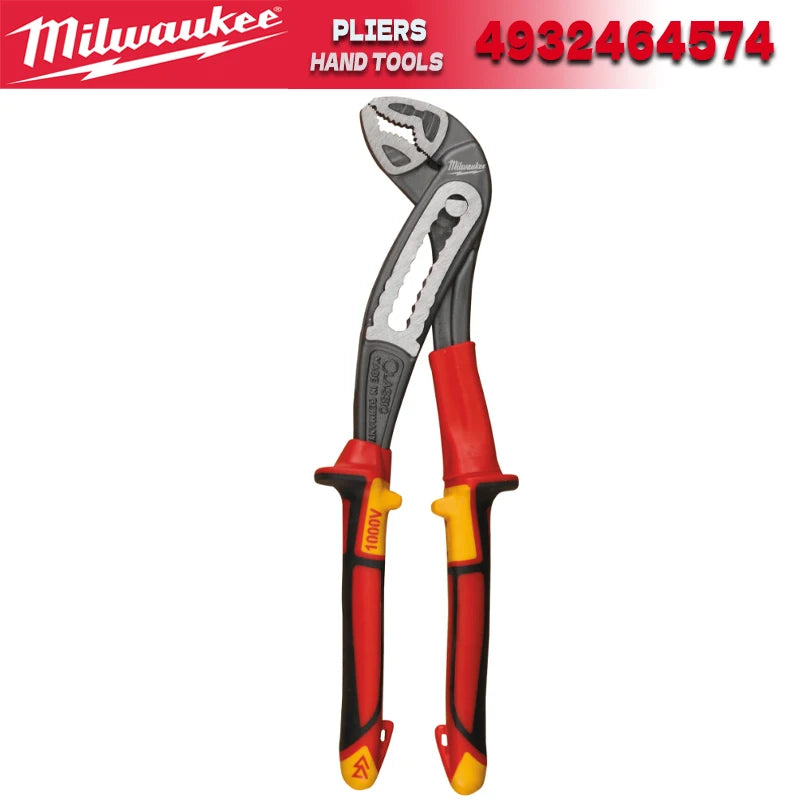 Milwaukee 10" VDE Insulated Water Pump Pliers - Industrial Grade Tools