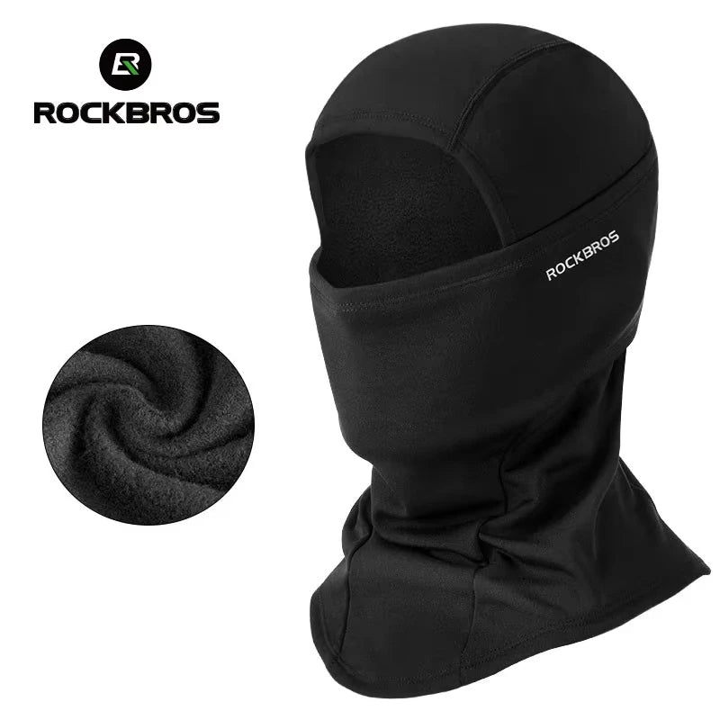 ROCKBROS Winter Cycling Mask - Thermal Windproof Balaclava & Face Cover