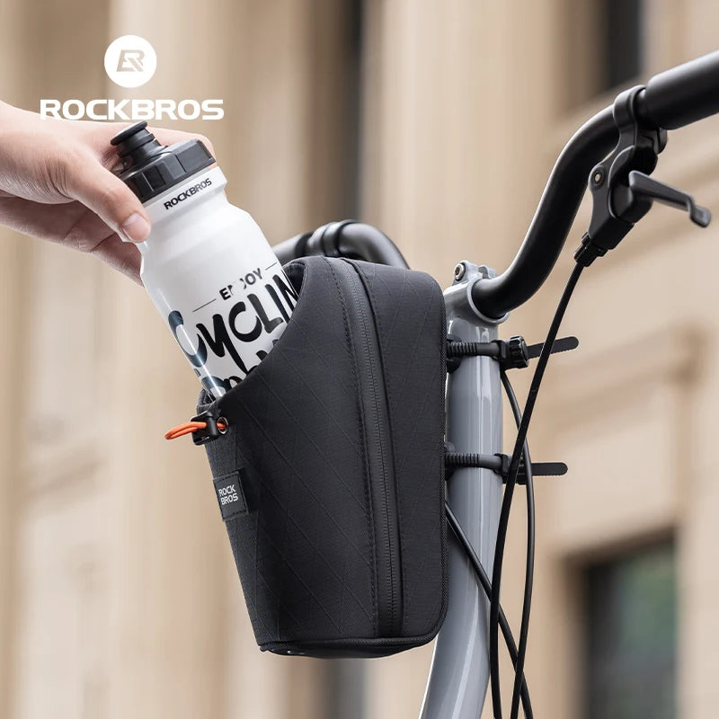 ROCKBROS Folding Bicycle Water Bottle Bag | Handlebar Kettle Holder