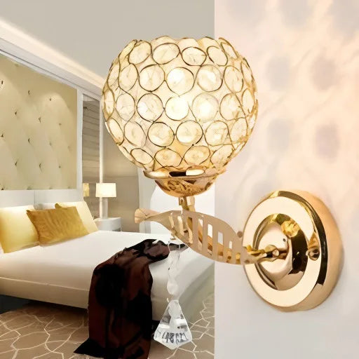 Stylish LED Crystal Wall Lamp - Modern Design for Bedroom & Aisle
