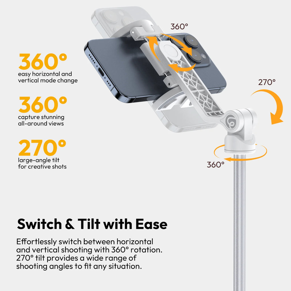 Ulanzi TT88 Overhead Tripod for Phones – Magnetic Clamp & Remote