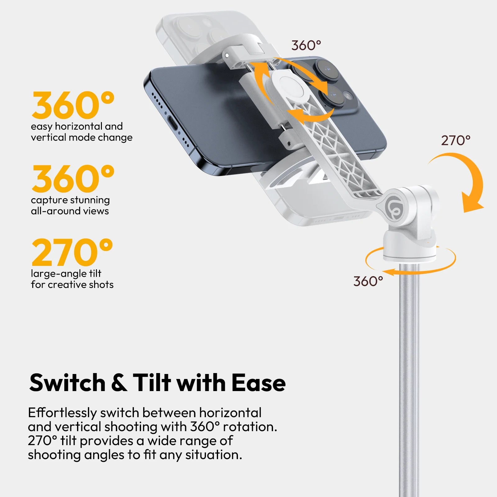 Ulanzi TT88 Overhead Tripod for Phones – Magnetic Clamp & Remote
