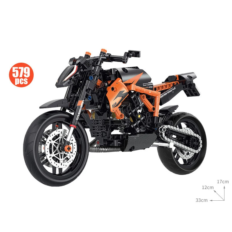 MOULD KING 1:8 Motorcycle Building Block Model Kit - Fun for Kids
