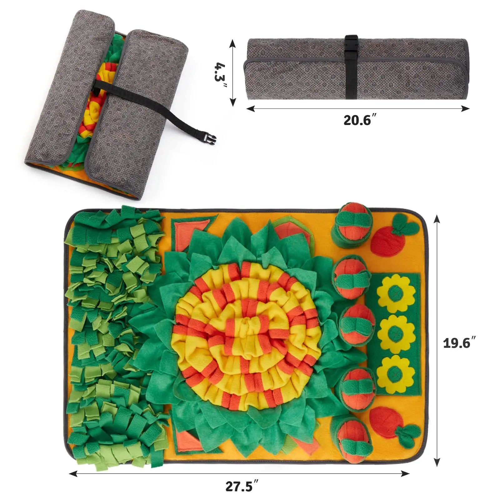 Interactive Dog Snuffle Mat - Anxiety Relief & Fun Squeaky Toy
