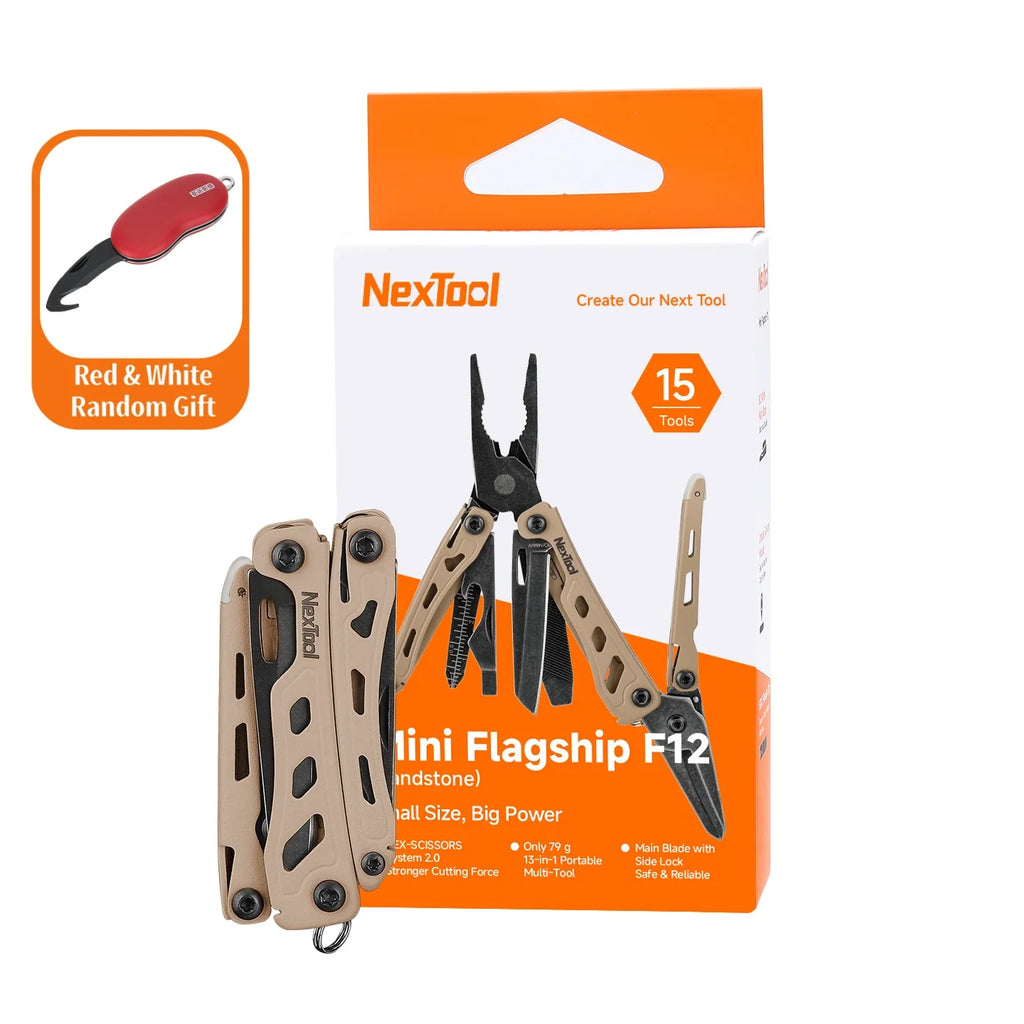 NexTool Mini Flagship F12: 15-in-1 EDC Multi Tool - Compact & Versatile