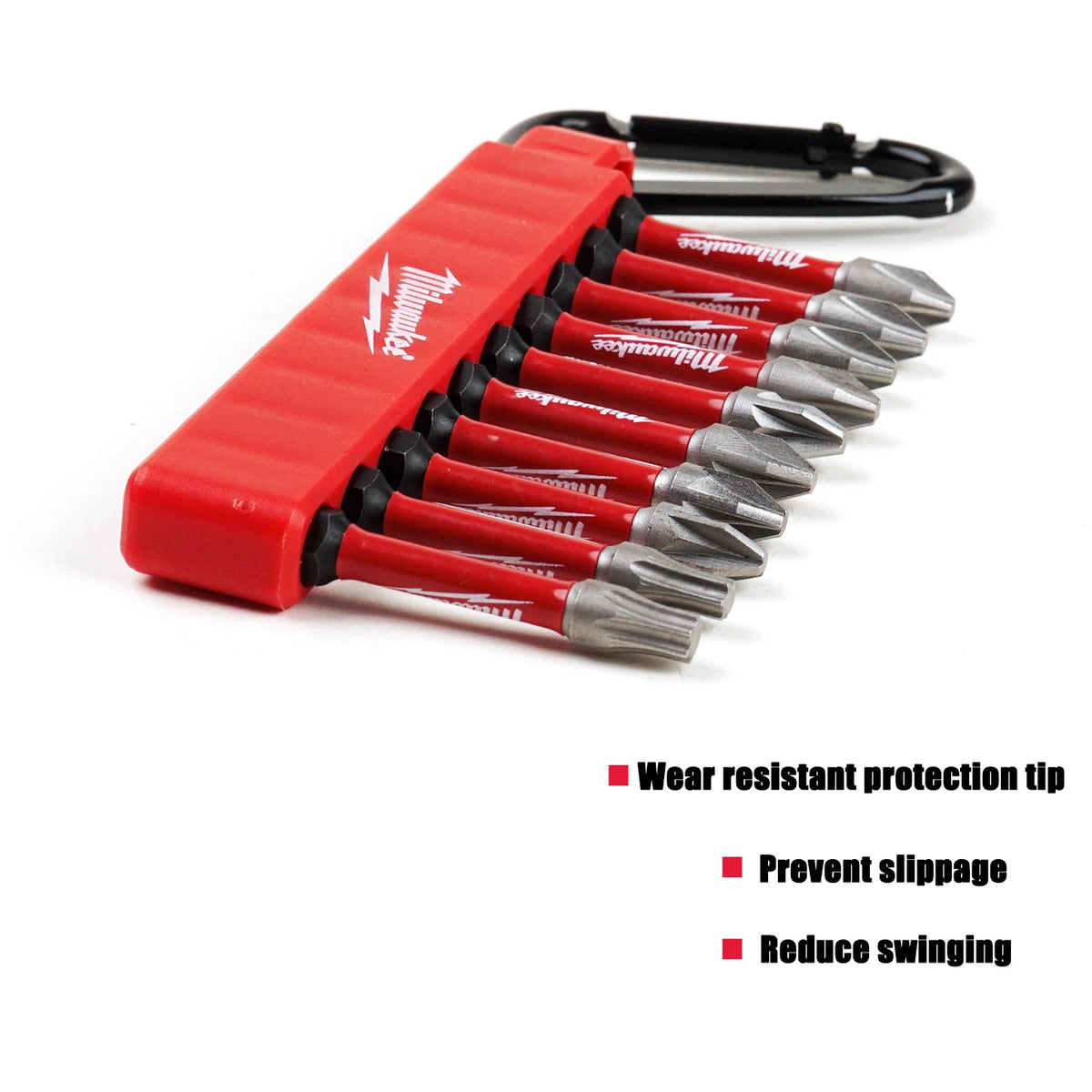 Milwaukee 10-Piece Shockwave Screwdriver Bit Set - Durable & Reliable