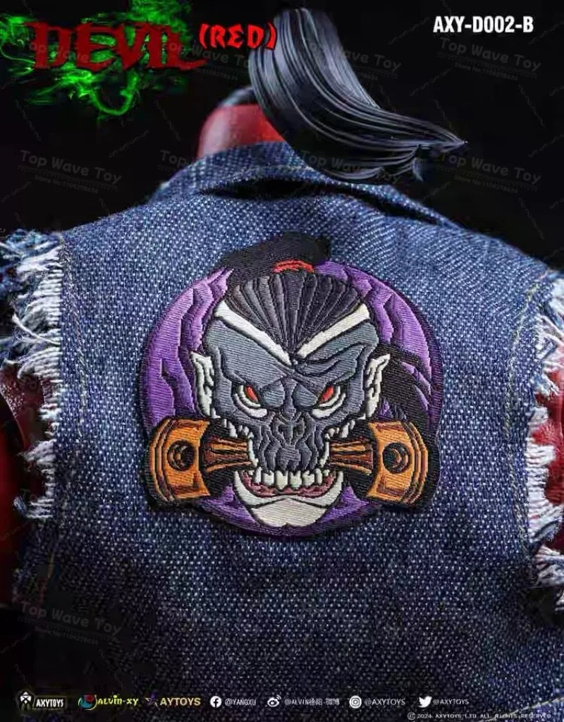 AXYTOYS 1/12 Scale Unpainted Demon Figure – Stunning Crimson Model