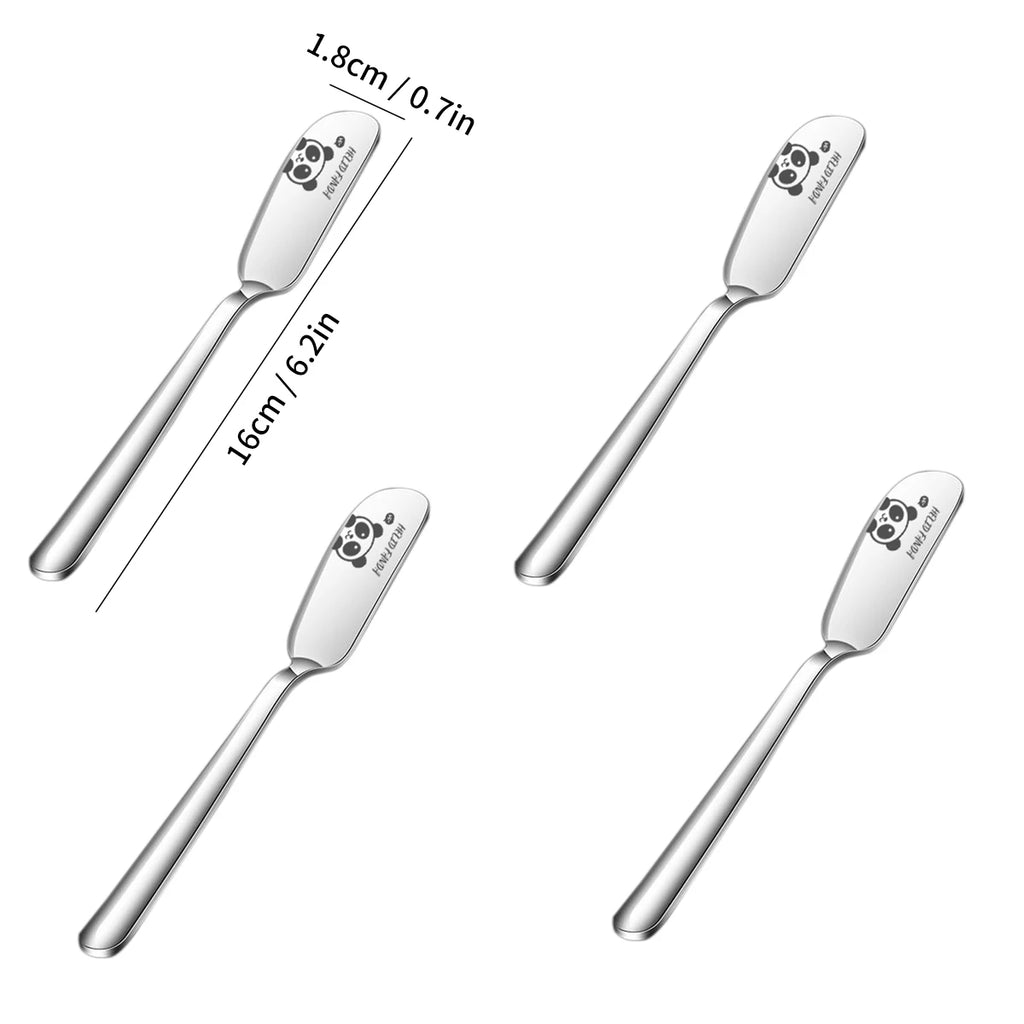 304 Stainless Steel Cheese and Butter Knife Set - 2/4PCS