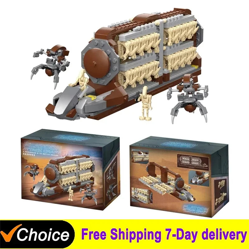 522pcs Building Set - Platoon Attack Craft for Kids | MOULD KING