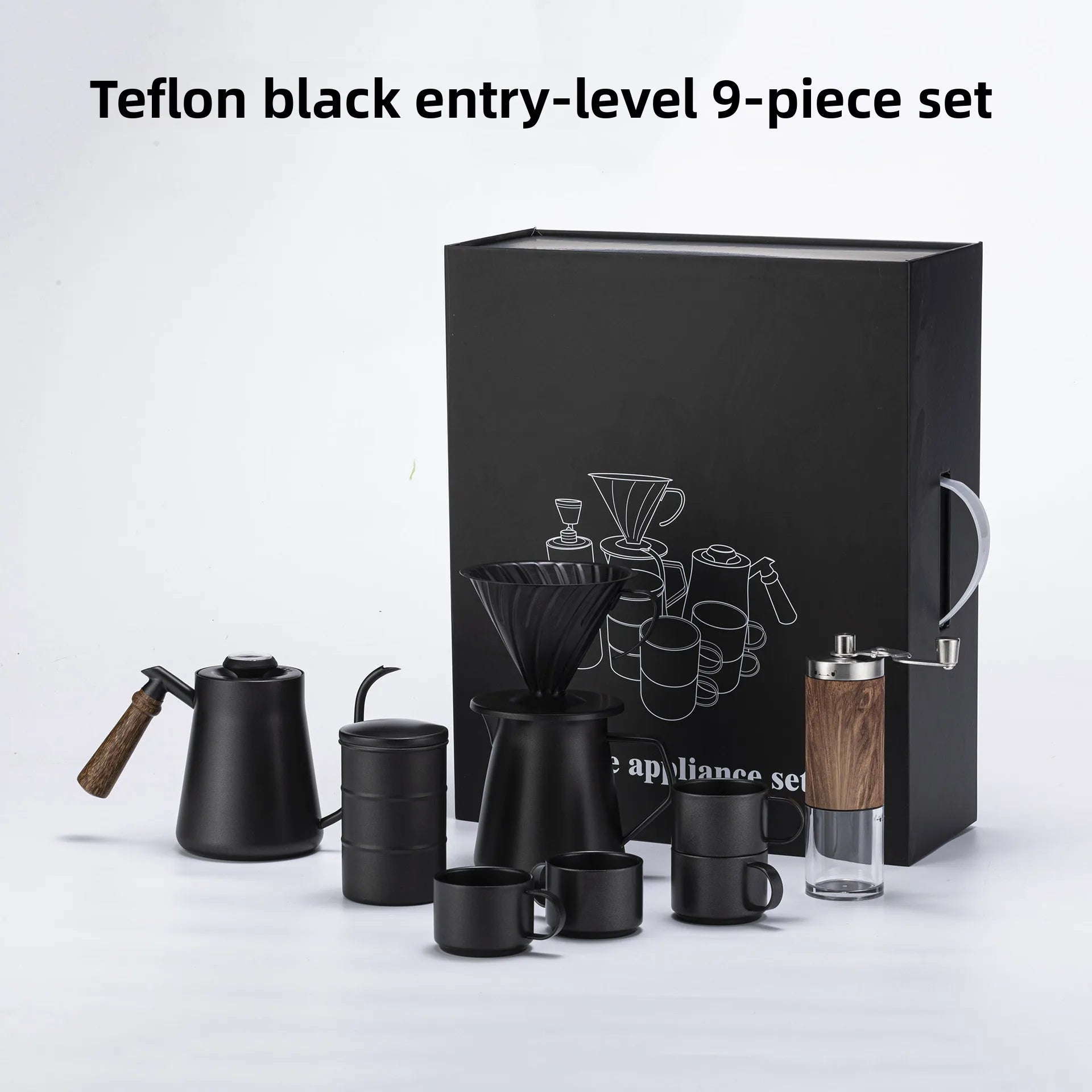 Exquisite Pour Over Coffee Tool Set - Perfect Gift Box!
