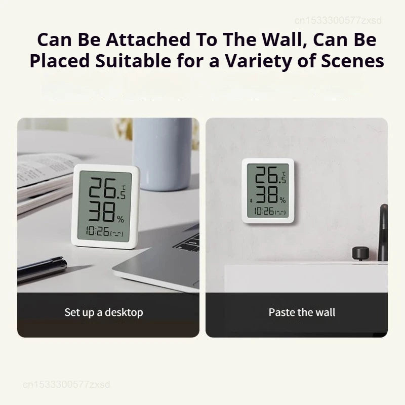 Miaomiaoce Smart Thermo-Hygrometer Clock - Connects with Mijia App
