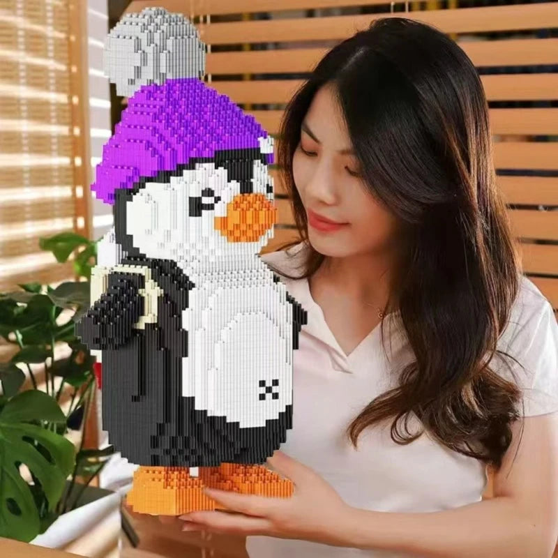 Creative Penguin Building Blocks - Fun 3D Model for Kids