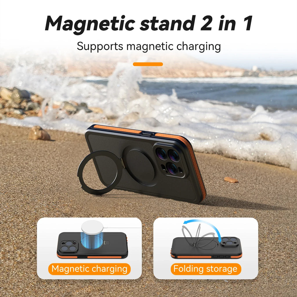 TELESIN Waterproof Case for iPhone 15 Pro Max - Ultimate Adventure Protection