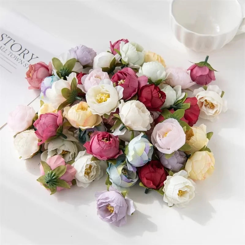 40/80pcs Silk Artificial Roses - Perfect for Weddings & Decor