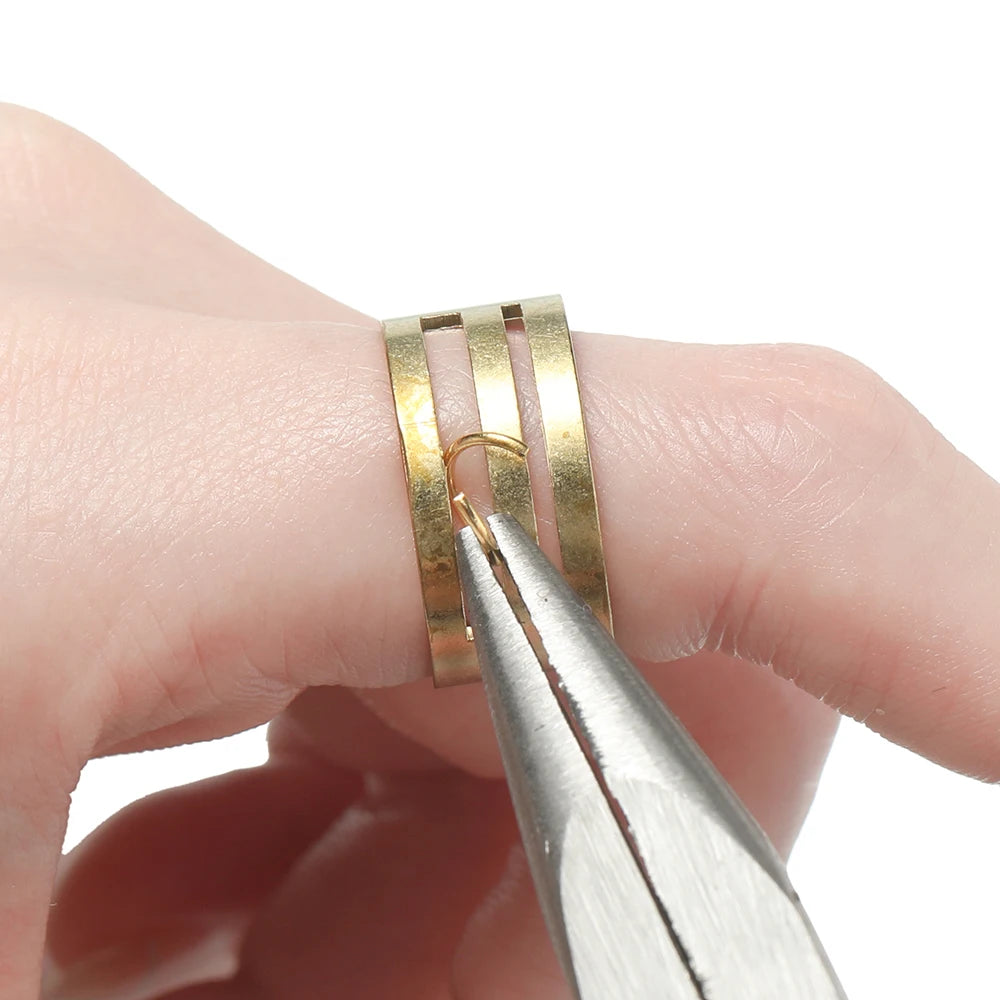 Jewelry Findings Kit with Zinc Alloy Jump Rings & Lobster Clasps