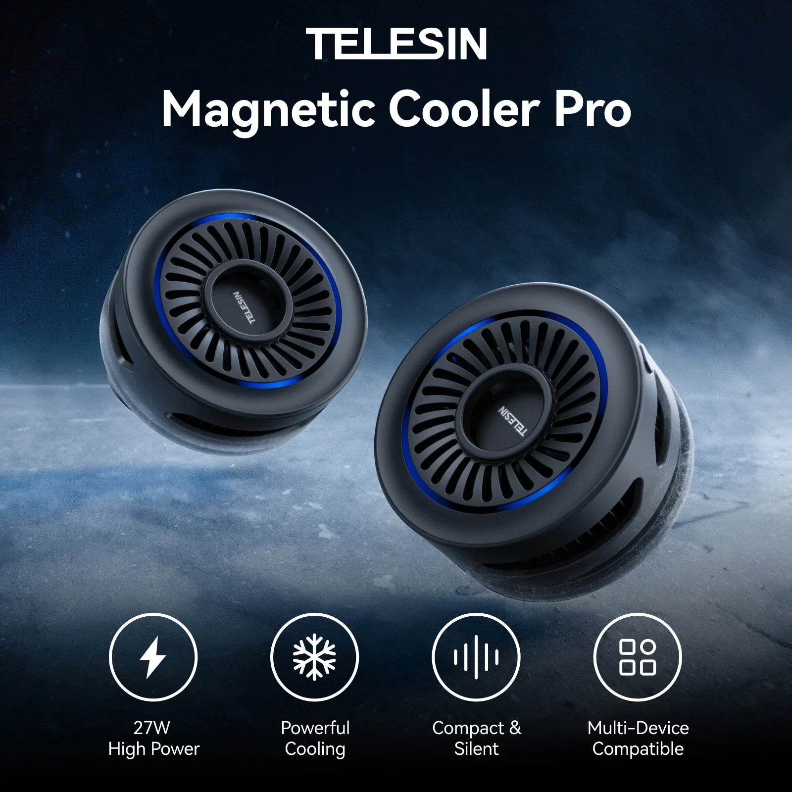 TELESIN Pro Mobile Phone Cooler for Gaming & Streaming