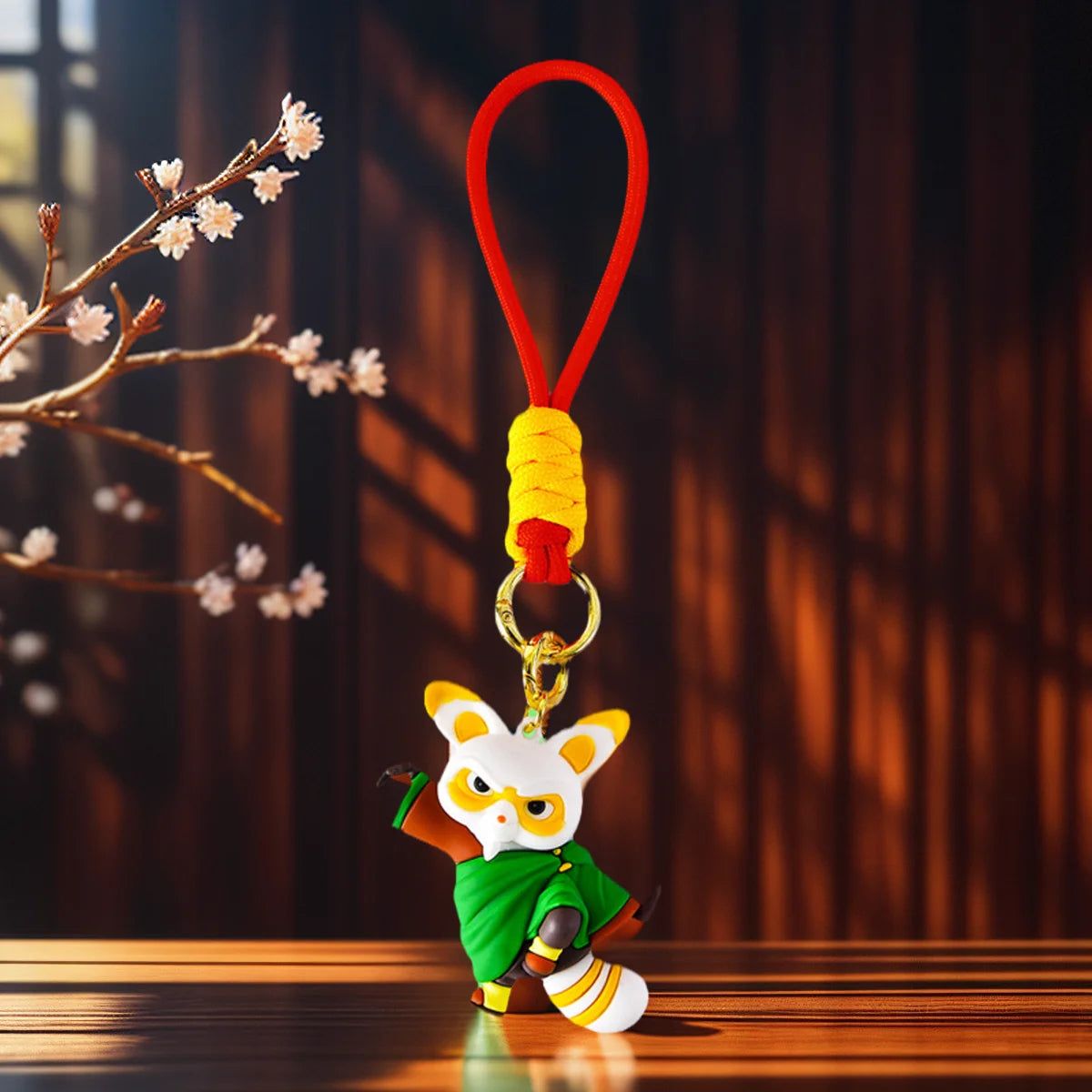Kung Fu Panda Bear Keychain – Fun & Lightweight Silicone Pendant
