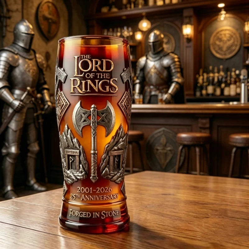 LOTR Dwarven Axe Mug - Unique Glass Beer Cup for Fans