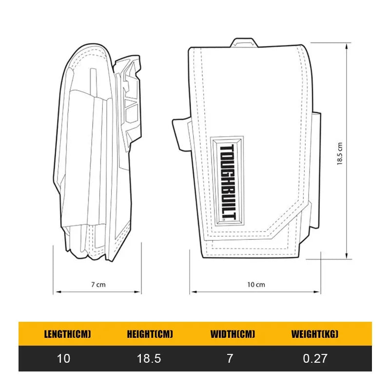 ToughBuilt Quick Hang Smartphone Pouch - Secure & Versatile Tool Case