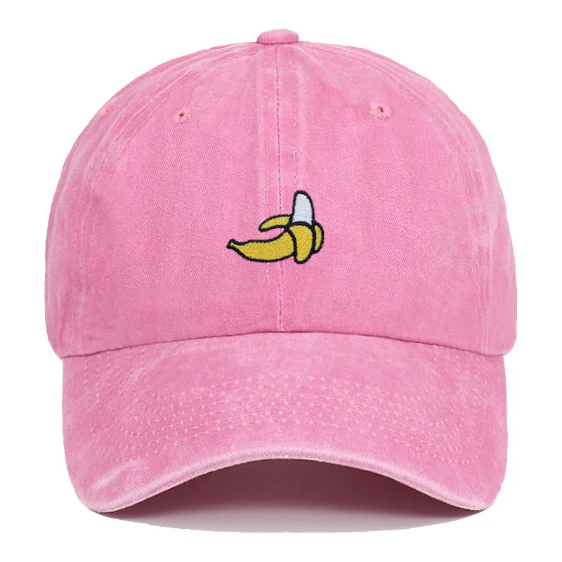 Banana Embroidered Outdoor Baseball Hat - Unisex Sunshade Cap