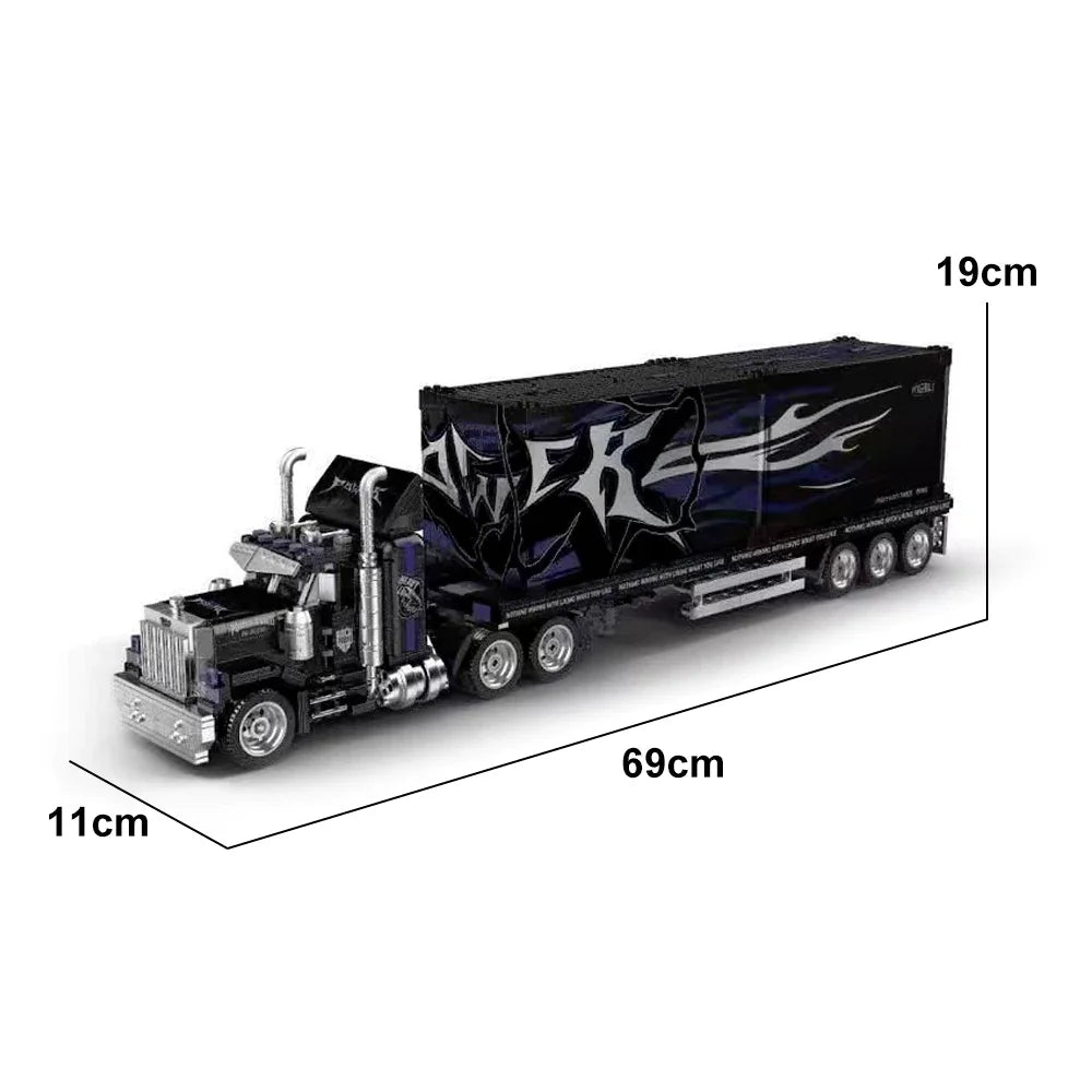 1531PCS Heavy-Duty Truck Building Blocks – Vintage American Style Set