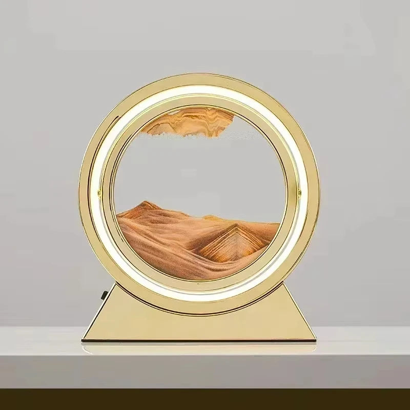 Dynamic Kinetic Sand Art Lamp - Stress Relief Hourglass Decor