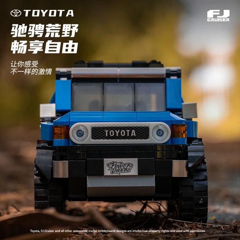 XQ Blue FJ40 Off-Road Vehicle Building Blocks Model Set