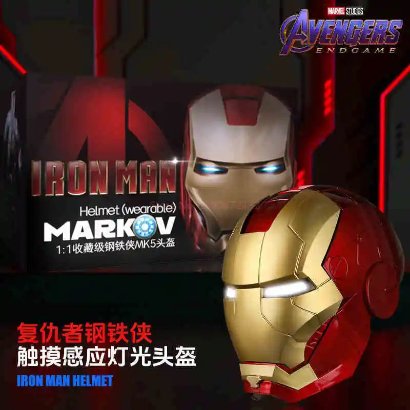 Electric Voice Helmet with LED Eyes - Cosplay Accessory