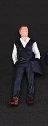 Creative Miniature Painted Figures for Car Model Photography