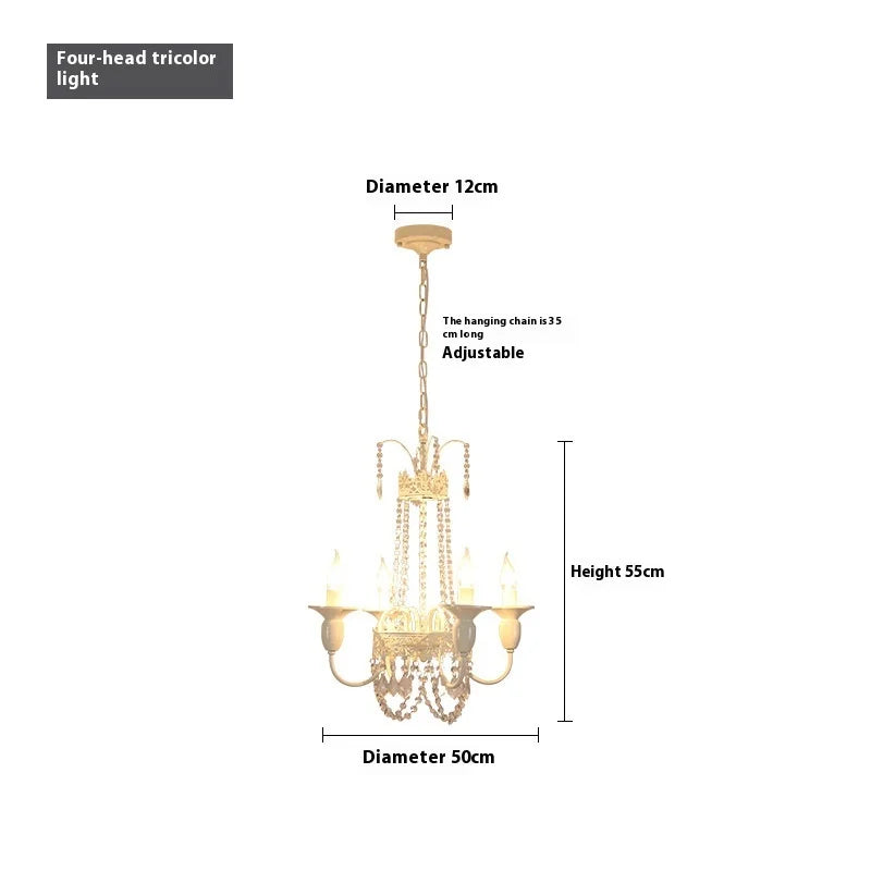 Elegant Adjustable Crystal Chandelier for Living Room & Bedroom