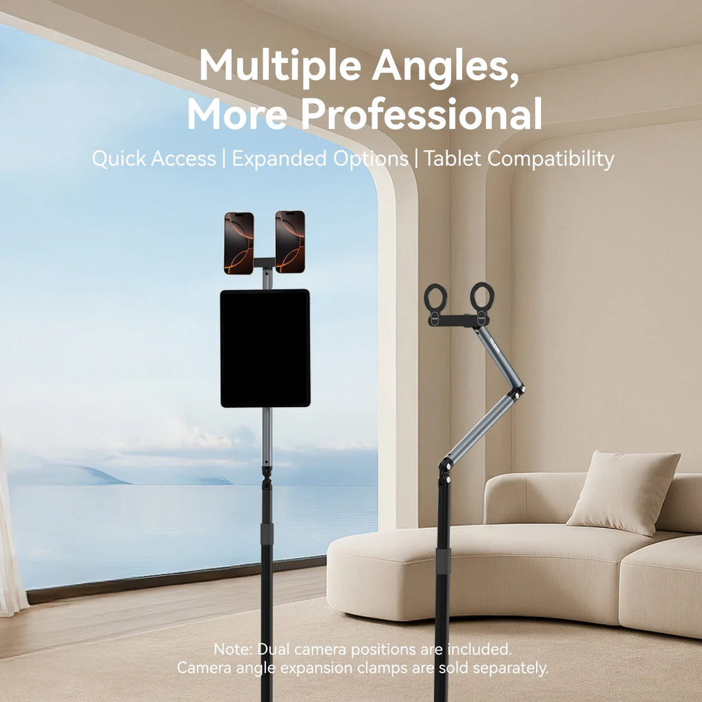 TELESIN Magnetic Phone Stand - Adjustable for Perfect Streaming