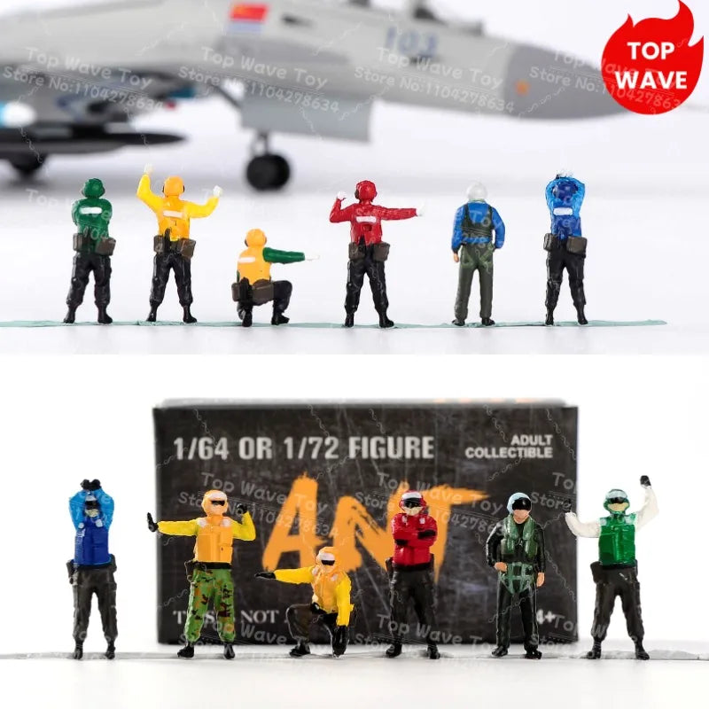 1/72 Scale WWII Aircraft Accessories - Ground Soldier Scene (6pcs)