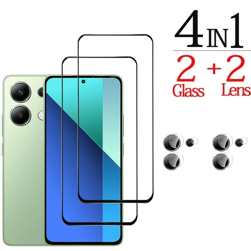 Premium Tempered Glass Screen Protector for Redmi Note 14 & 13 Pro