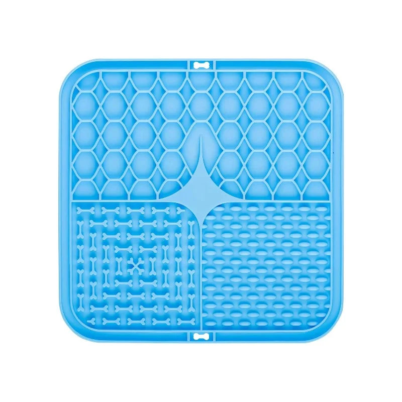 Silicone Pet Lick Mat - Slow Feeder & Bath Distraction for Dogs