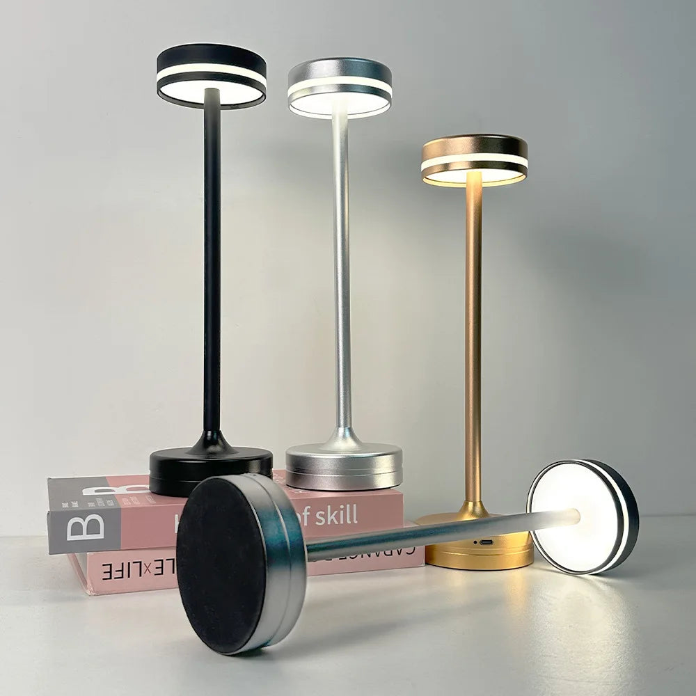 Portable Cordless LED Table Lamp with USB Charging - Modern & Dimmable