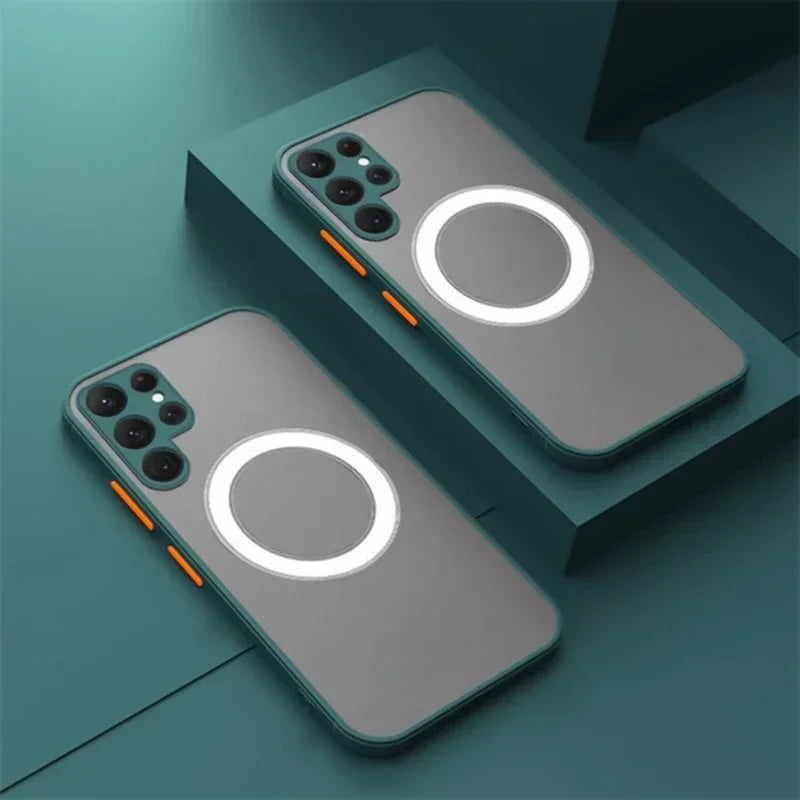 Matte Hard Case for Samsung Galaxy S21/S22/S23 with MagSafe Compatibility