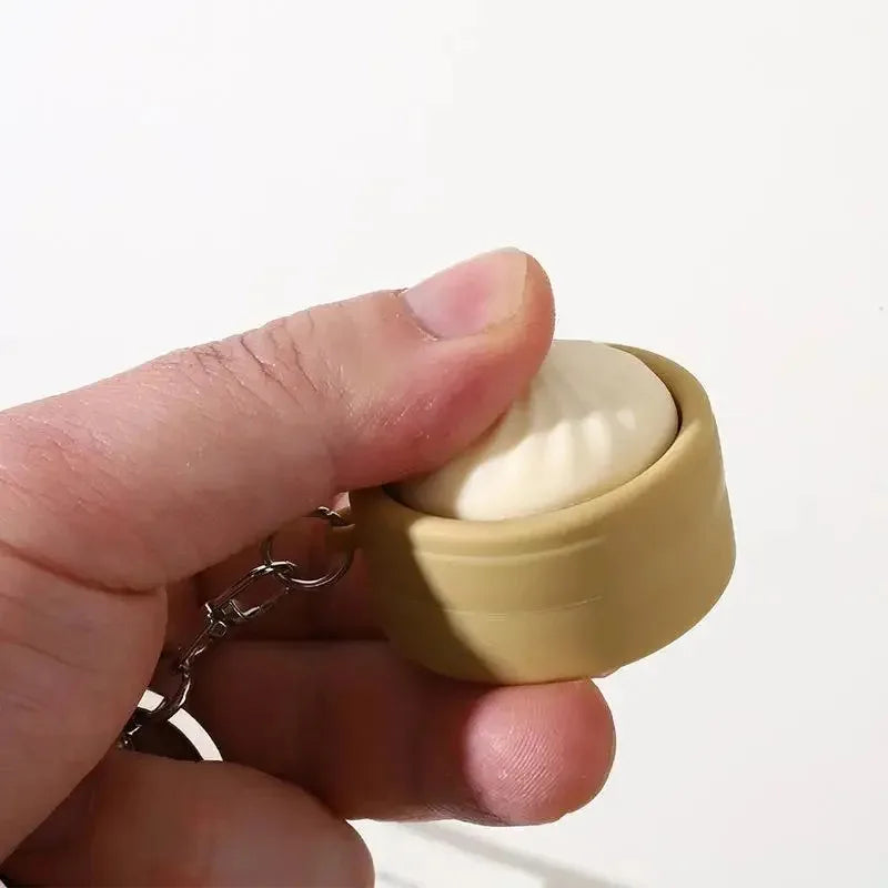 Cute Decompression Bun Keychain - Stress Relief Fun Gifts (1/2/4pcs)
