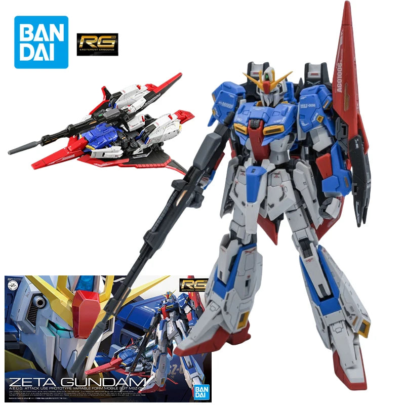 Bandai RG 1/144 Zeta Z Gundam Model Kit - Anime Collectible Toy
