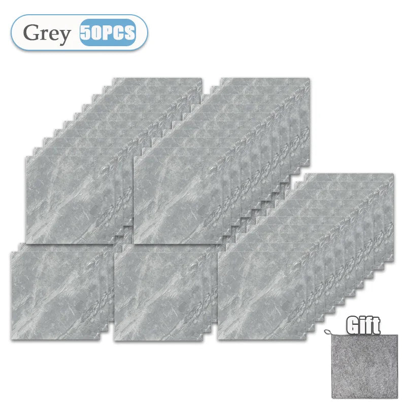 Thickened Self-Adhesive Marble Tile Stickers - Waterproof & Durable