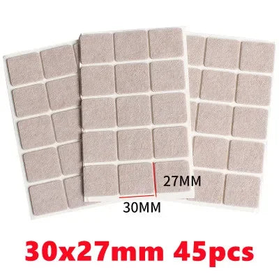 3mm Thick Felt Chair Leg Pads - Mute & Non-Slip Furniture Protectors