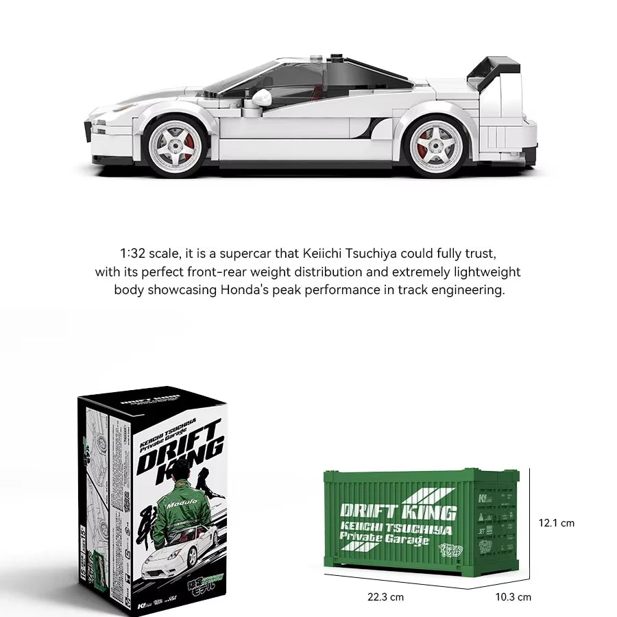MOC Power Block Racing Car Model - Buildable Speed Vehicle Toy