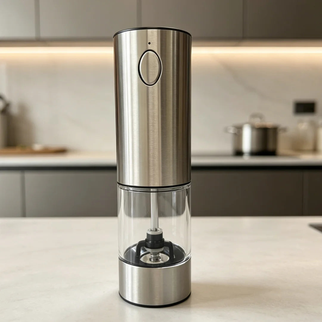 Rechargeable Electric Salt & Pepper Grinder Set - USB Charging, Adjustable Coarseness