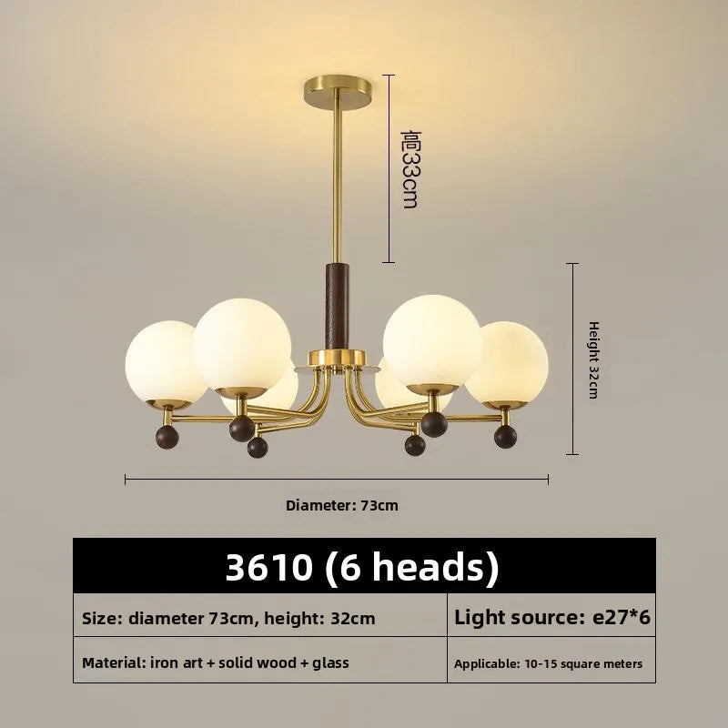 Elegant Vintage Style Light Gold Chandelier Pendant for Dining & Kitchen