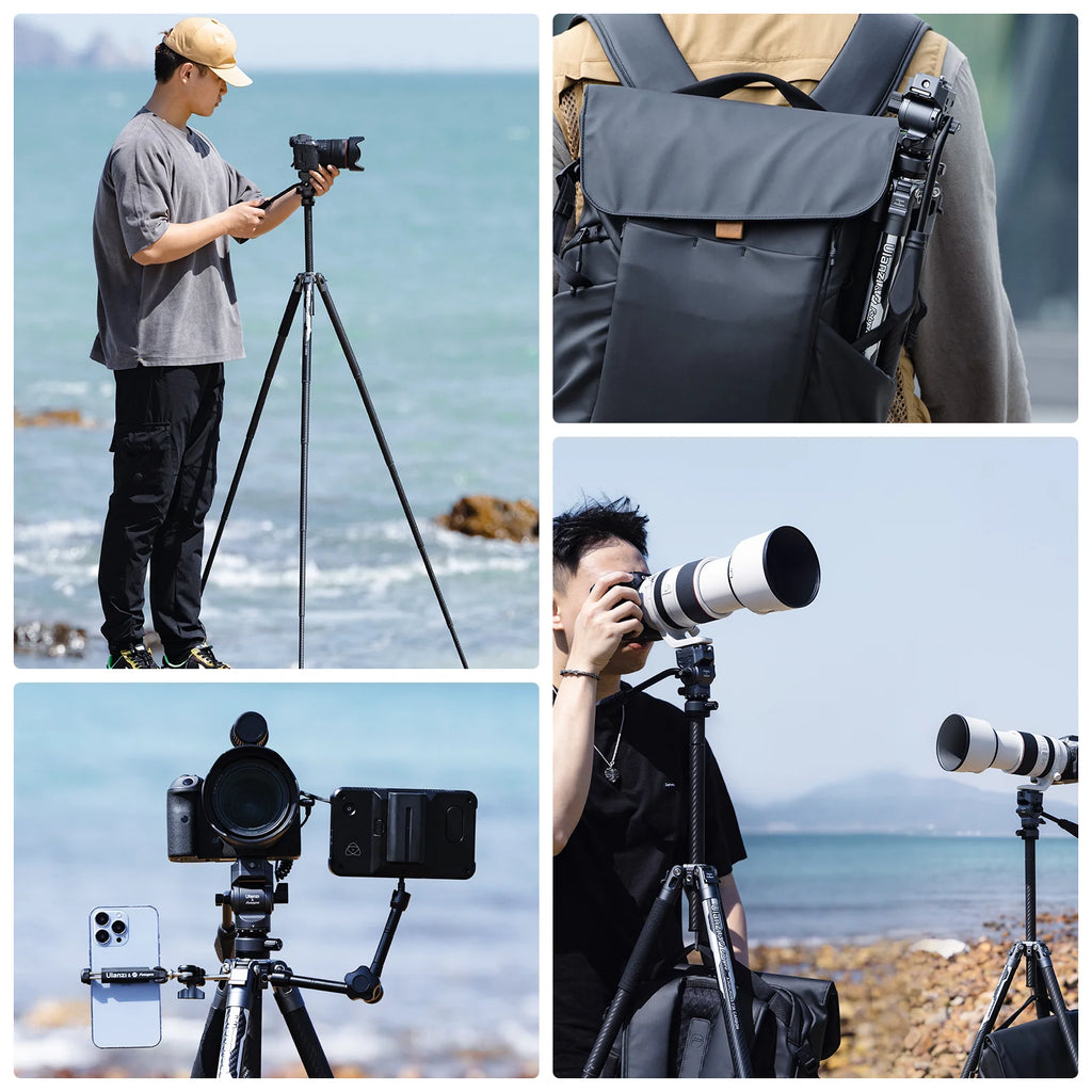 Ulanzi F38 Lightweight Carbon Fiber Tripod with Quick Release Plate