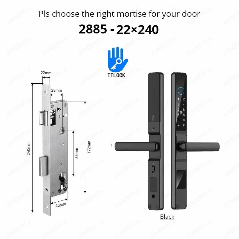 Smart Waterproof Sliding Door Lock with TTLock & Alexa Integration