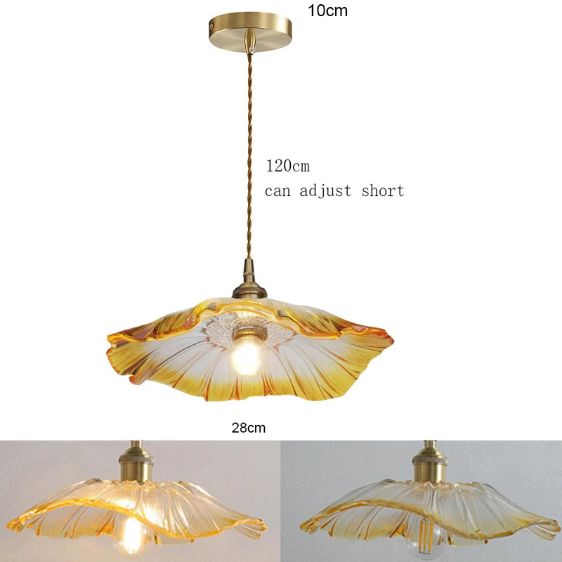 Stylish Glass Pendant Light - Modern Hanging Lamp for Dining & Kitchen