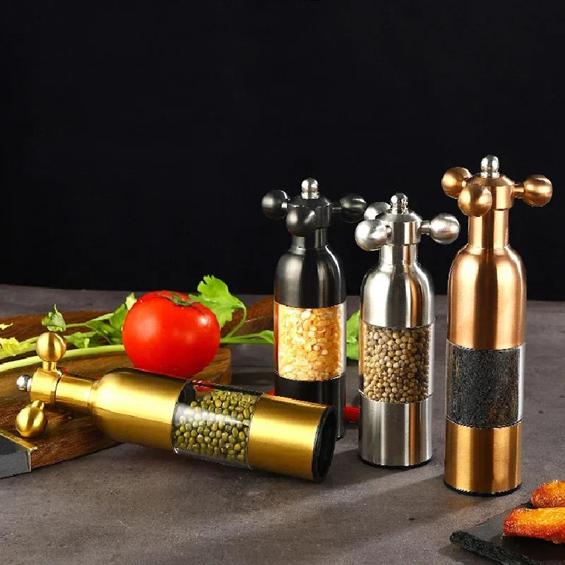Premium 304 Stainless Steel Manual Pepper Grinder - Eco-Friendly Design
