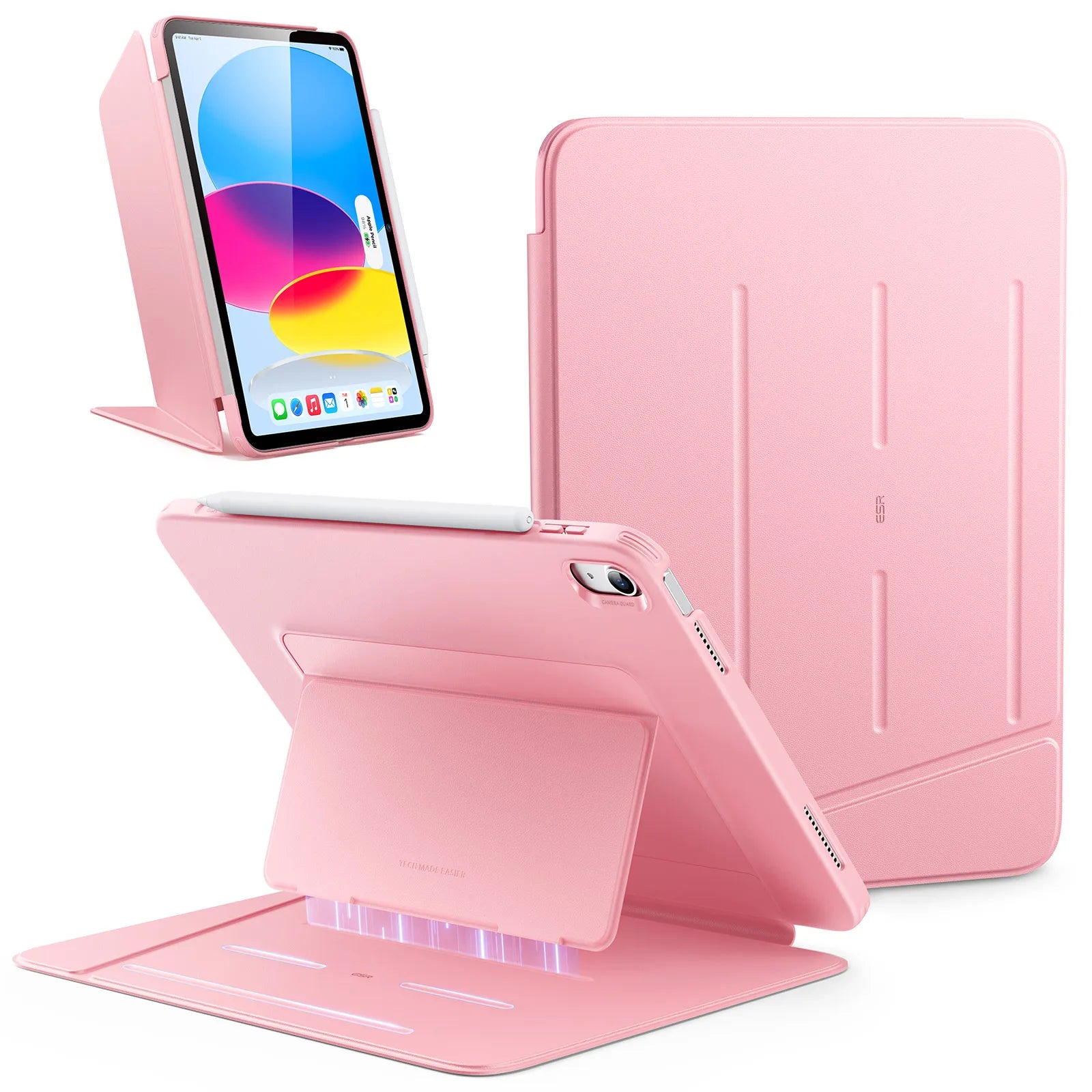 ESR iPad Case for 11th & 10th Gen - Lightweight Multi-Angle Stand