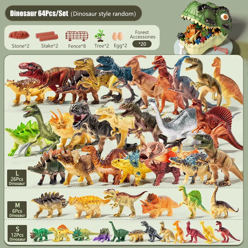 Jurassic Dinosaur Toy Set for Kids - Learn and Play Fun