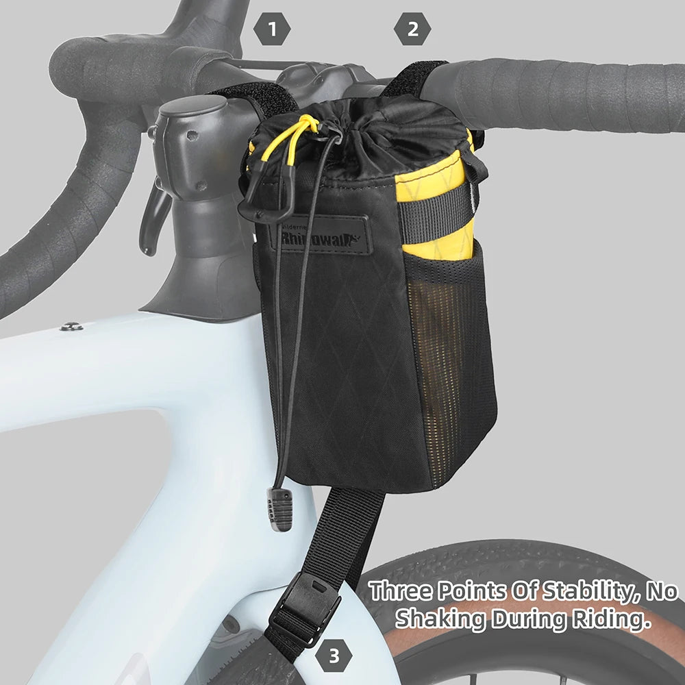 Rhinowalk Waterproof Bicycle Water Bottle Bag - Insulated Handlebar Pouch